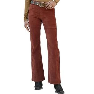 Peruvian Connection Flared Boot Cut Velveteen High Rise Jeans Womens Size 10